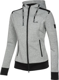 Produktbild von Hoodie Reit-Sweatshirt mit vollem Reißverschluss für Damen Equiline Cerriec
