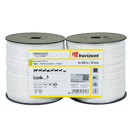 Produktbild von horizont Weidezaunband farmer T20-W Doppelpack 200 m 20 mm - 2 x 200 m