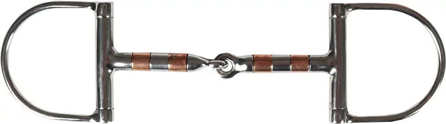 Produktbild von Horka 2-Ring-Pferdegebiss aus Edelstahl mit Kupferrollen