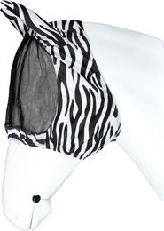 Produktbild von Horka Anti-Fliegenmaske im Zebradesign für Ponys und Pferde