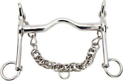 Produktbild von Horka Dressurrute mit Federbogen 18 mm Edelstahl Größe 13,5