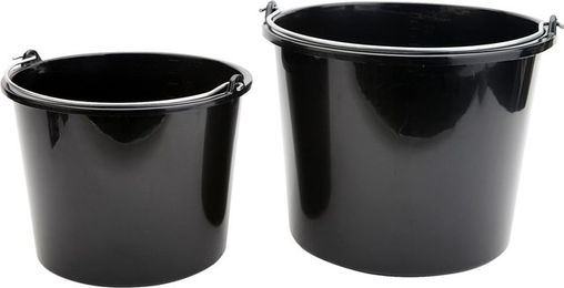 Produktbild von Horka Eimer Pferdefutter 12 Liter schwarz - 12 l