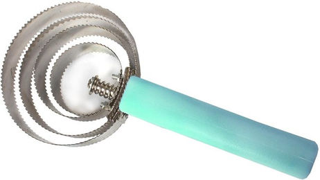 Horka Spiralen Rosenbürste 22 cm hellblau – Bild 1 von 2