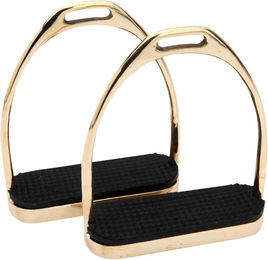 Produktbild von Horka Steigbügel Fillis Edelstahl Gold/Schwarz Größe 11