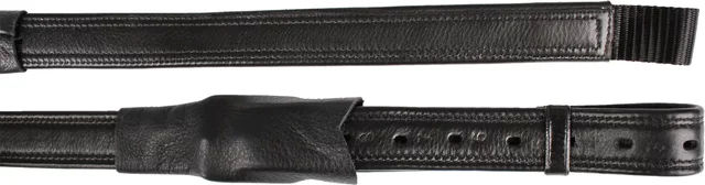 HORKA Steigbügelriemen Dressur Schwarz-Silber Full/WB – Bild 1 von 3