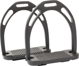 Produktbild von Horka Steigbügelset leichtes Aluminium schwarz Größe 12