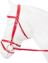 Produktbild von Horka Trense Flashy EngelsNylon/PVC rot voll