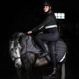 Produktbild von Horseware Amigo Competition Sheet Reflectech Grey/Black