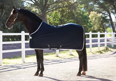 Produktbild von Horseware Amigo Jersey Cooler Abschwitzdecke Navy/Silver 140cm
