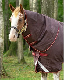 Produktbild von Horseware Amigo Turnout 1200D Halsteil Medium 150g Braun/Rot - 1 Stk.