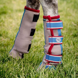 Produktbild von Horseware Flyboot Fliegengamaschen Pony Silver/Navy