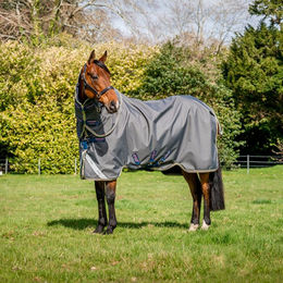 Produktbild von Horseware Ireland Amigo Bravo 12 Plus Turnout Lite Shadow/Navy & Rose - 110 cm