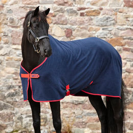 Produktbild von Horseware Mio Fleece Abschwitzdecke Navy/Rot