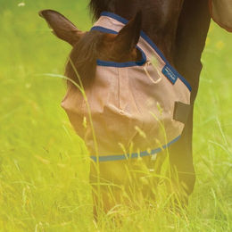 Produktbild von Horseware Mio Fly Mask Bronze/Navy - 1 Stk.