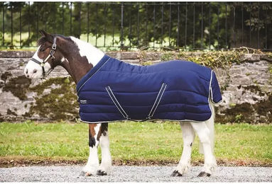 Produktbild von Horseware Rambo Cosy Stalldecke 400g Navy/Beige - 400 g