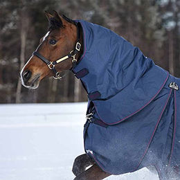 Horseware Rambo Optimo Halsteil 150g Navy/Burgundy - 150 g – Bild 1 von 2