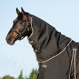Produktbild von Horseware Rambo Optimo Hood Lite 0g - Black Orange