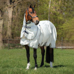 Horseware Rambo Optimo Sup Summer Sheet - Navy Check/Navy White – Bild 1 von 9