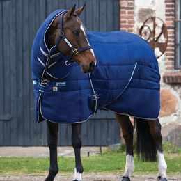 Produktbild von Horseware Rambo Stable Plus mit Vari Layer 450g - Navy & white