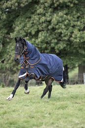 Produktbild von Horseware Rambo Supreme Turnout Lite 50g - Navy/Orange