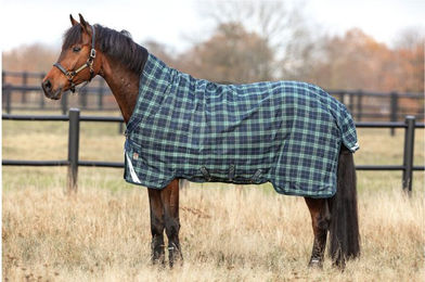 Horseware Rhino WUG 250g Medium VARI-LAYER Regendecke Hunter Check - 250 g – Bild 1 von 7