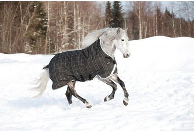 Produktbild von Horseware Rhino Wug Turnout 450g Heavy Vari Layer - Black/Grey/White