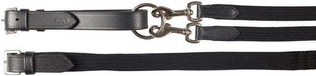 HORZE gewebte Hilfszügel Schwarz F – Bild 1 von 2