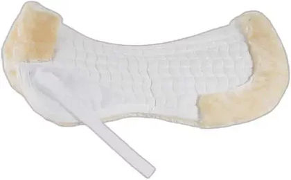 Horze Kunstfell Sattelpad Weiß – Bild 1 von 7