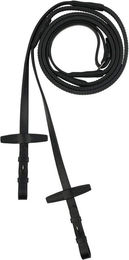 HORZE Muswell Lederzügel mit Gummi Schwarz F – Bild 1 von 2