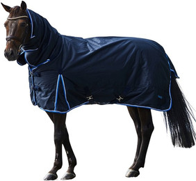 Produktbild von Horze Pferde Regendecke Glasgow mit Halsteil 150g - 150 g