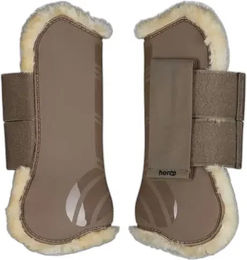 Produktbild von HORZE Windsor Gamaschen mit Kunstfellfutter Braun F