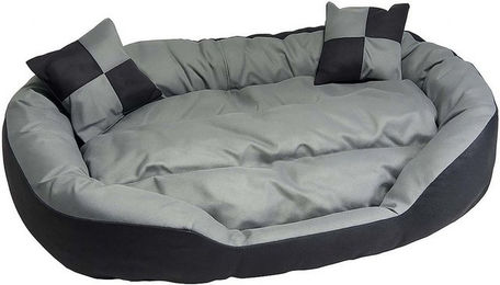 Produktbild von Hossi's Wholesale Tierbett Tierbett Hundekissen Hundebett M 85x70x20cm grau weich Wendekissen