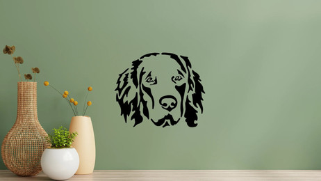 Produktbild von Hovawart Kopf Wandtattoo Wandbild Wandsticker Wandaufkleber Wanddekoration