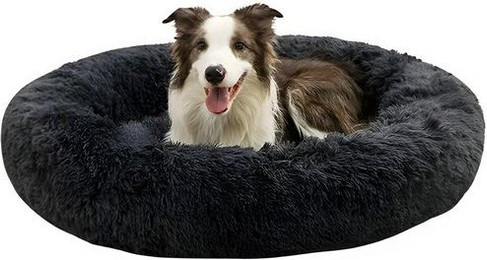 Produktbild von HS.SUPPLY Donut-Hundebett rund aus PP-Baumwolle
