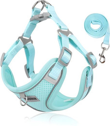 Produktbild von HS.SUPPLY Hunde-Geschirr Atmungsaktives Hundegeschirr mit Leine,