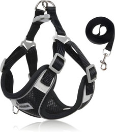 Produktbild von HS.SUPPLY Hunde-Geschirr Atmungsaktives Hundegeschirr mit Leine,