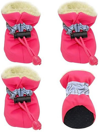 Produktbild von HS.SUPPLY Hundeschuhe Outdoor mit genoppter Gummisohle und reflektierendem Design