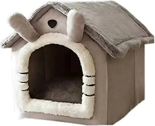 Produktbild von HS.SUPPLY Tierhaus Hundehaus Katzenhaus mit abnehmbarem Liegekissen