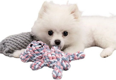 Produktbild von HS.SUPPLY Tierkuscheltier Hundespielzeug aus Baumwollseil