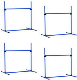 Produktbild von HT Agility-Hürde 4-teilig höhenverstellbar mit Stangen aus Kunststoff