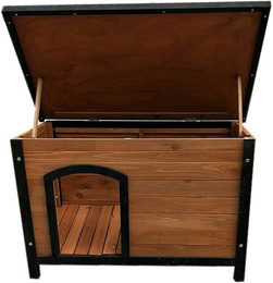 Produktbild von HTI-Line Hundehütte Hundehütte Rocco, Hundehaus Flachdach