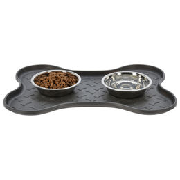 HTI-Living Futternapf 2er Set Knochen Edelstahl und Kunststoff – Bild 1 von 2