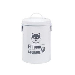 Produktbild von HTI-Living Vorratsdose Tierfutter rund Landhaus Eisen - 2,4 l