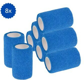 Produktbild von Hufeisenliebe PetPerfekt selbstklebende Bandagen 7,5cm x 4,5m blau - 12 x 4,5 m