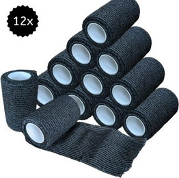 Produktbild von Hufeisenliebe PetPerfekt selbstklebende Bandagen 7,5cm x 4,5m schwarz