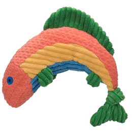 Produktbild von HuggleHounds Knottie Plüsch Hundespielzeug Raucous Rainbow Trout - 1 Stk.