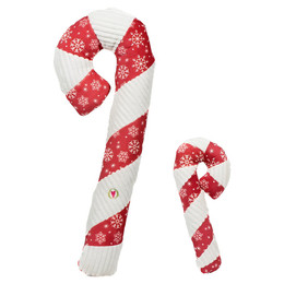 Produktbild von HuggleHounds Tierkuscheltier Hundespielzeug Jingle all the Way Candy Cane
