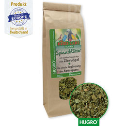 Produktbild von Hugro - Bird Care - Spinatblätter Vogelsnack für Ziervögel - 50 g