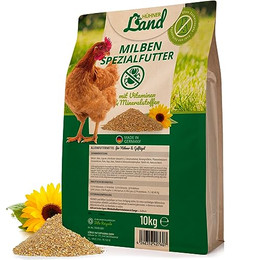 Produktbild von HÜHNER Land Milben-Spezial Hühnerfutter mit Vitaminen & Mineralstoffen - 10 kg