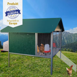 Produktbild von Hühnerstall aus Metall - Komplettset - 208 x 195 cm - mobil nutzbar